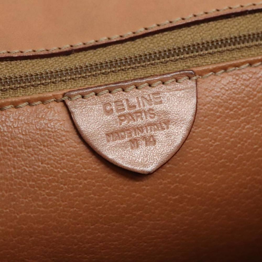 CELINE Macadam Canvas Hand Bag PVC Leather 2way Brown Auth bs21088 - Picture 12 of 16
